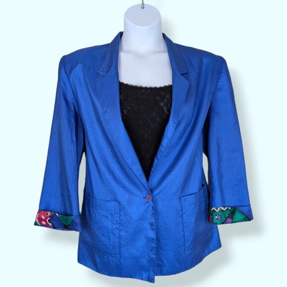 V. Tan Jay Lined 3/4 Sleeve Jacket - Picture 1 of 8